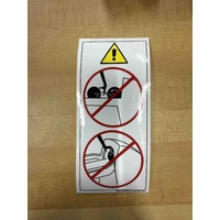 LABEL- NO HANDS IN BALL RETURN