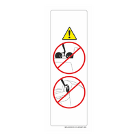 LABEL - NO HANDS IN BALL RETURN