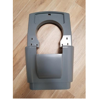 PKG-THROAT, B/R RETURN HOOD DK GRAY